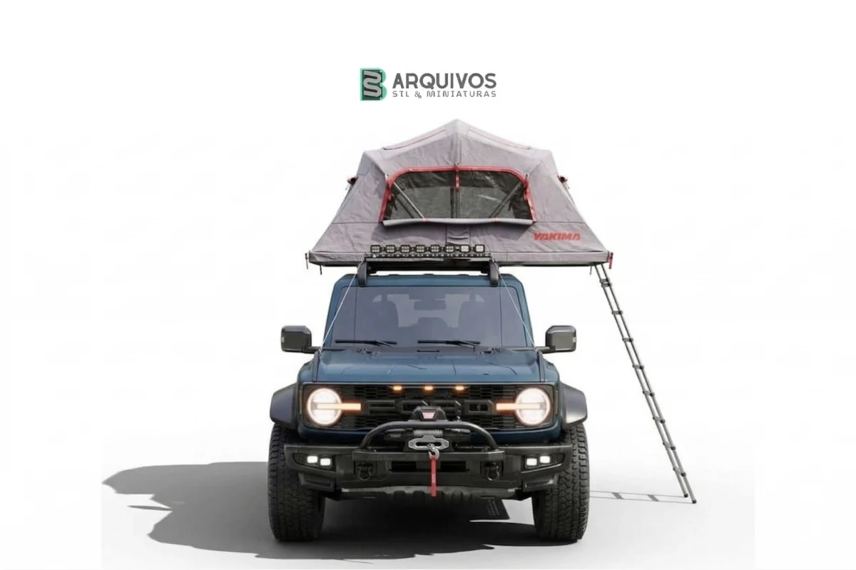 Modelo 3D STL - Ford bronco raptor rooftop tent — foto 2